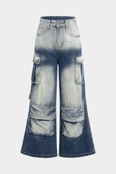 Denim Pocket Zipper Jeans