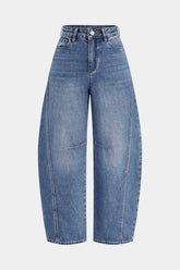 Denim Barrel Leg Jeans