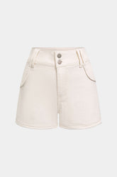 Denim Pocket High Waist Shorts