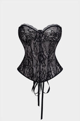 Bustier Backless Tie Corset Top