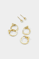 Alloy Round Rhinestone Earrings