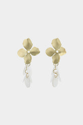 Alloy 3D Floral Fringe Earrings