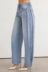 Denim Pocket Straight Leg Jeans
