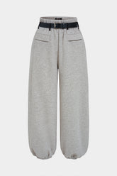 Belted Pocket Balloon Pants