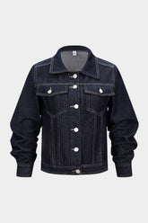 Denim Buttoned Pocket Outerwear