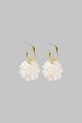 Alloy 3D Floral Earrings