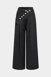 Asymmetrical Straight Leg Pants