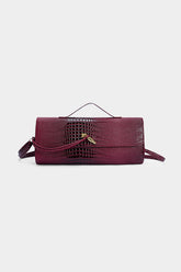 Crocodile Skin Pattern Faux Leather Clutch Bag