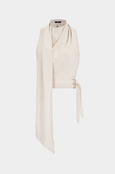 Asymmetrical Tie-Up Tank Top