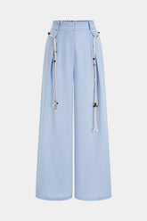 Belted Tassel WIde Leg Pants