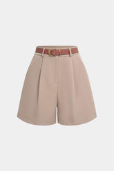 Belted Wide Leg Shorts