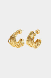 Alloy C-Shaped Irregular Earrings