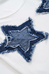 Denim Patchwork Tank Top