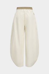 Asymmetrical Button Wide Leg Trousers