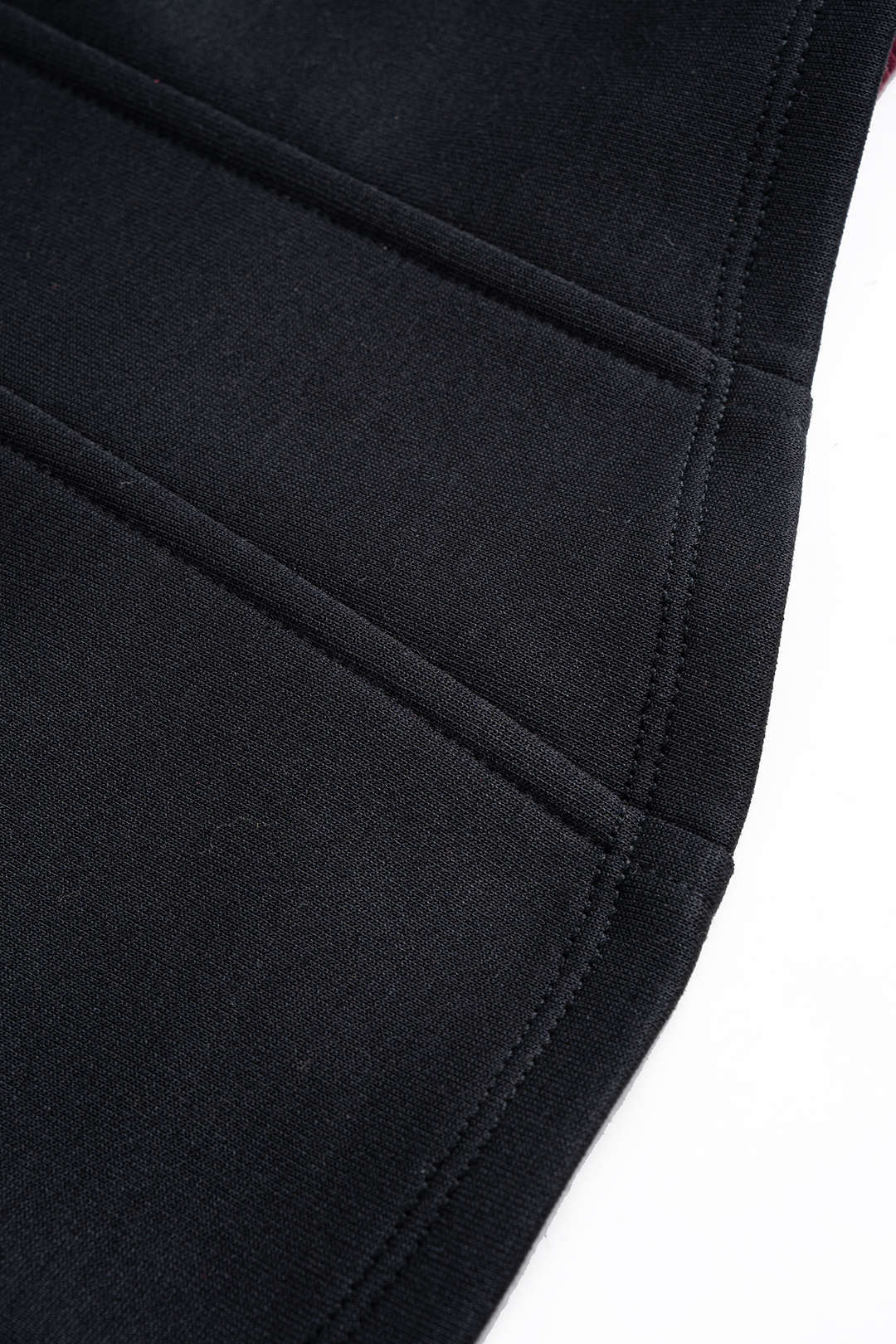 Contrast Asymmetrical Round Neck Sweatshirt