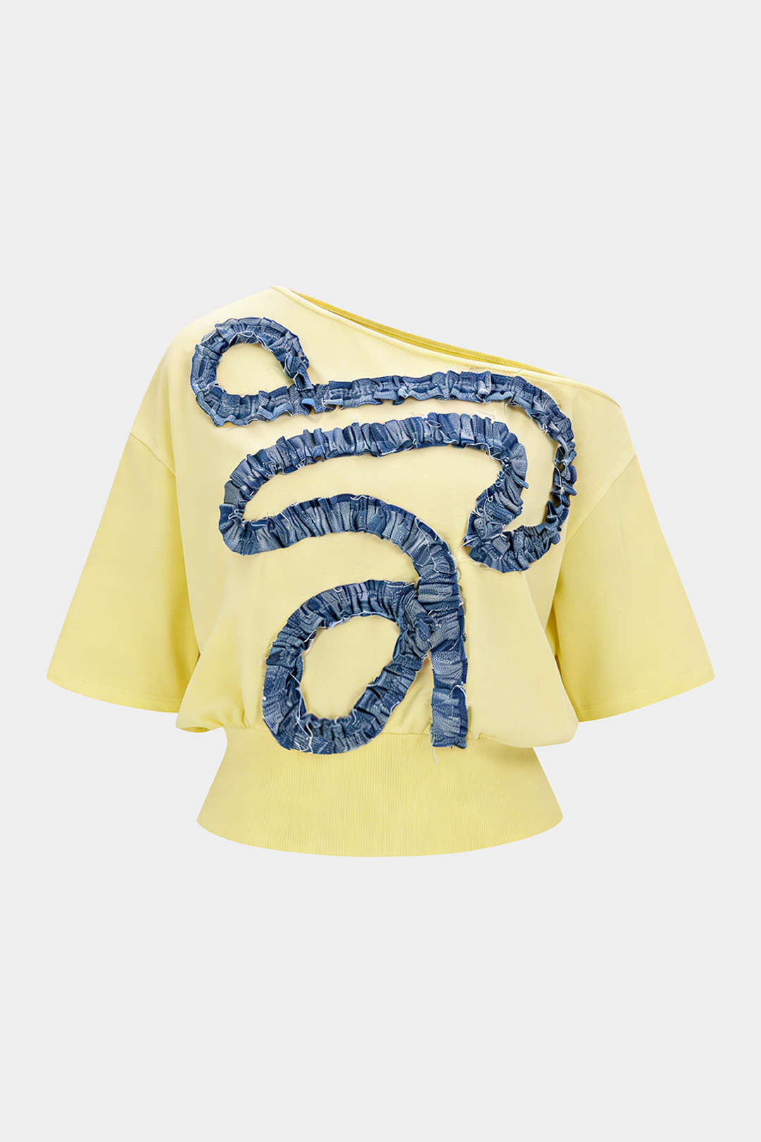 Asymmetrical Patchwork Short Sleeve T-Shirt