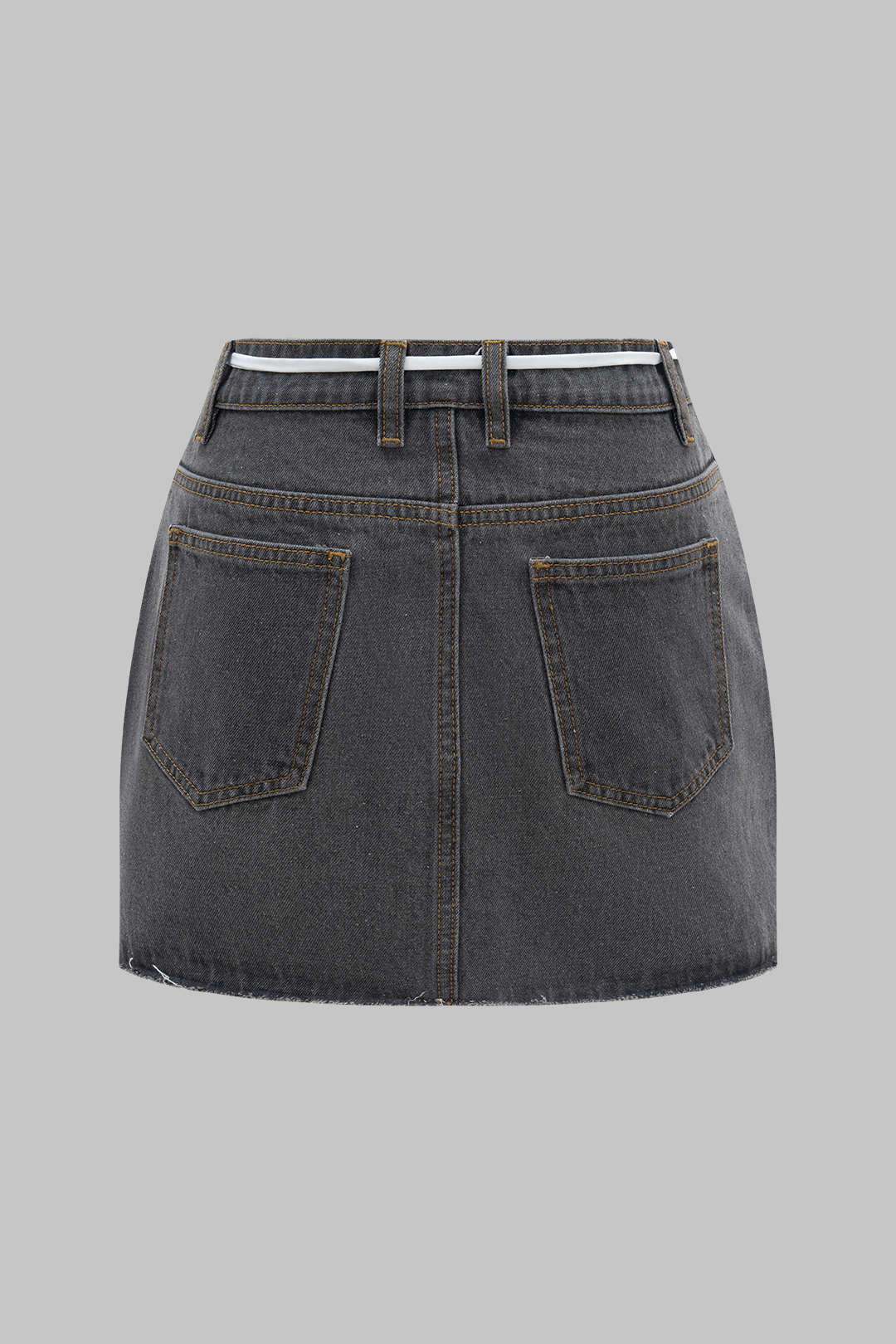 Denim Patchwork Mini Skirt