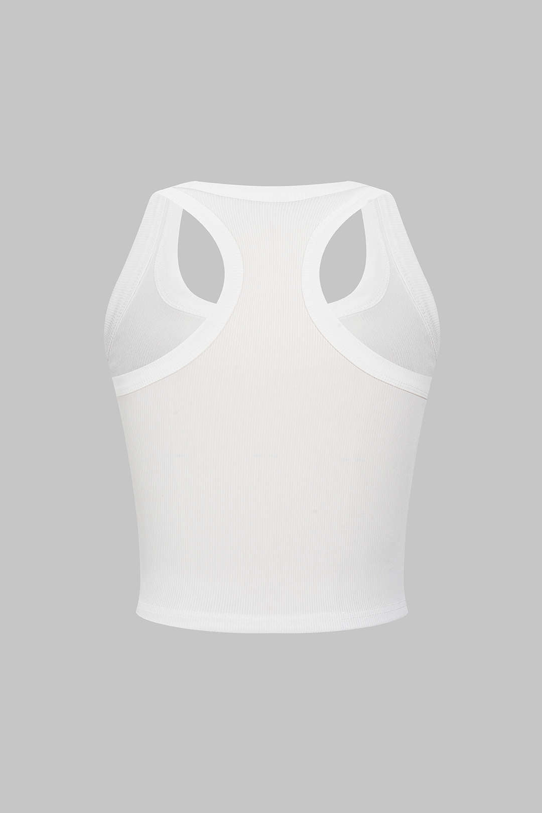 Basic U-Neck Crop Tank Top