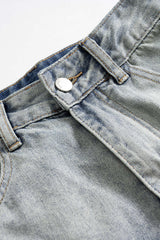 Denim Pocket Zipper Jeans