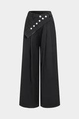 Asymmetrical Straight Leg Pants