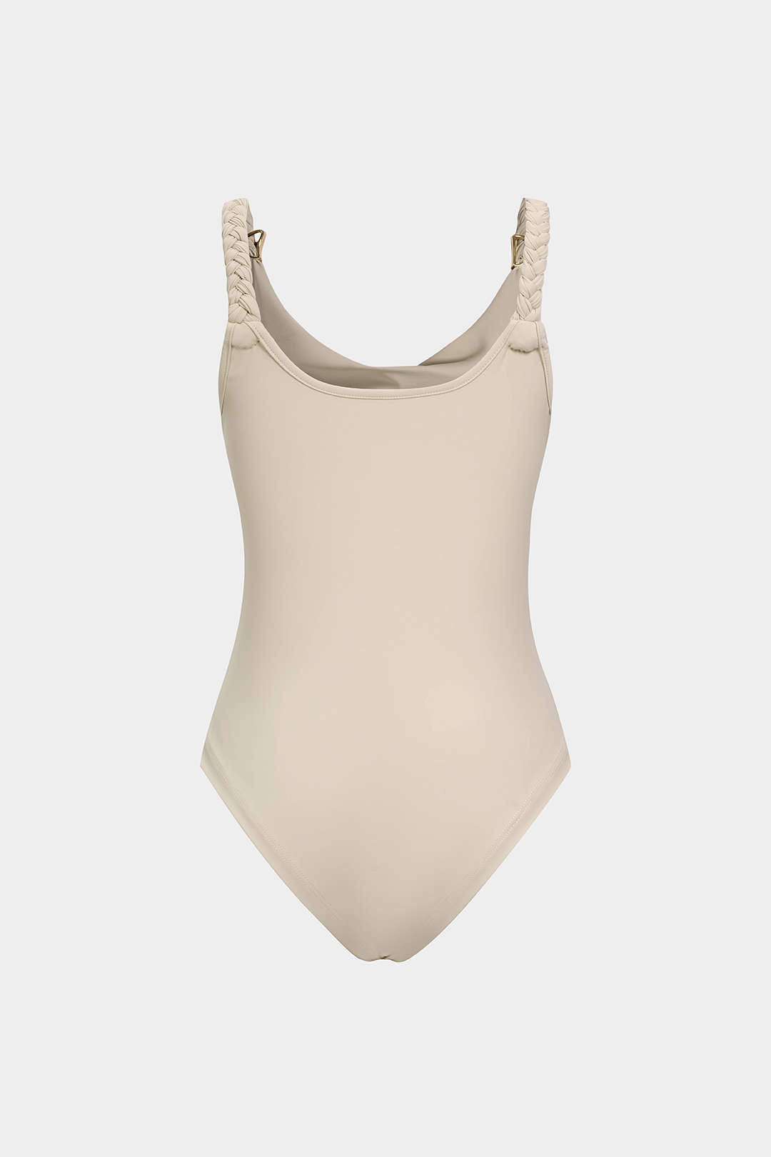 Draped Cowl Neck Braided Metallic Sleeveless Bodysuit