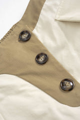 Asymmetrical Button Wide Leg Trousers