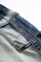 Denim Pocket Zipper Jeans