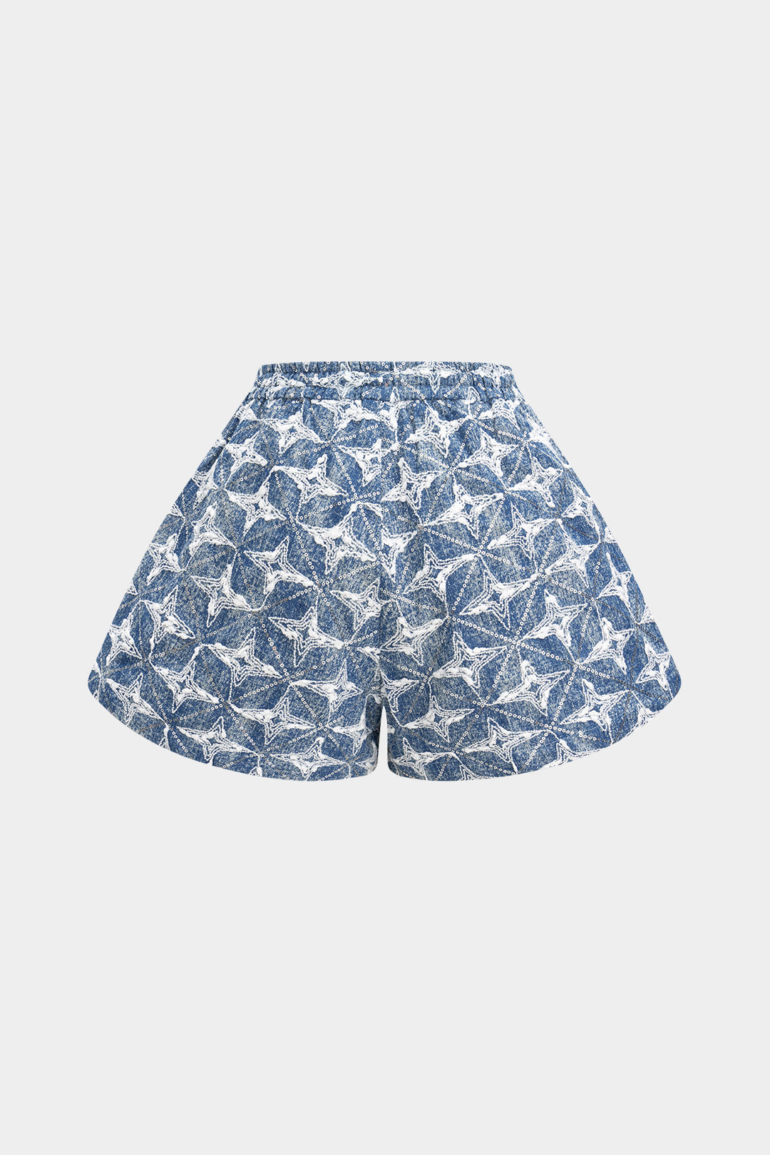 Denim Drawstring Shorts