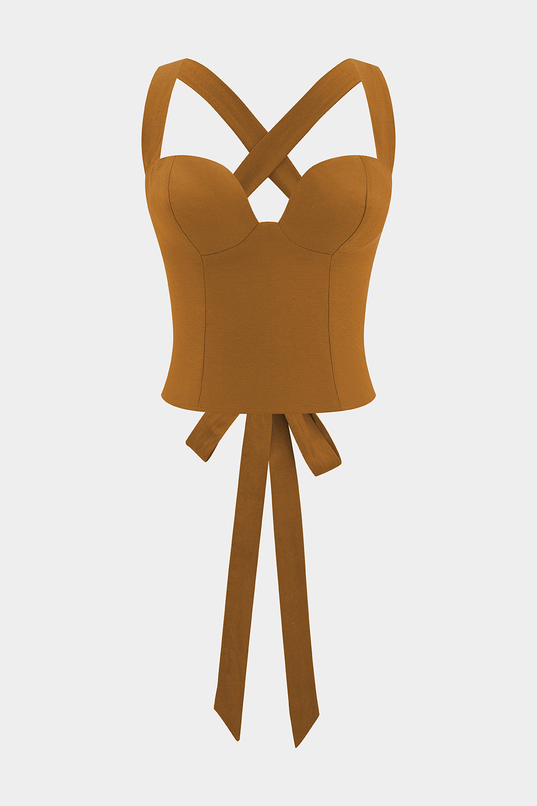 Bustier Backless Tie-Up Cami Top